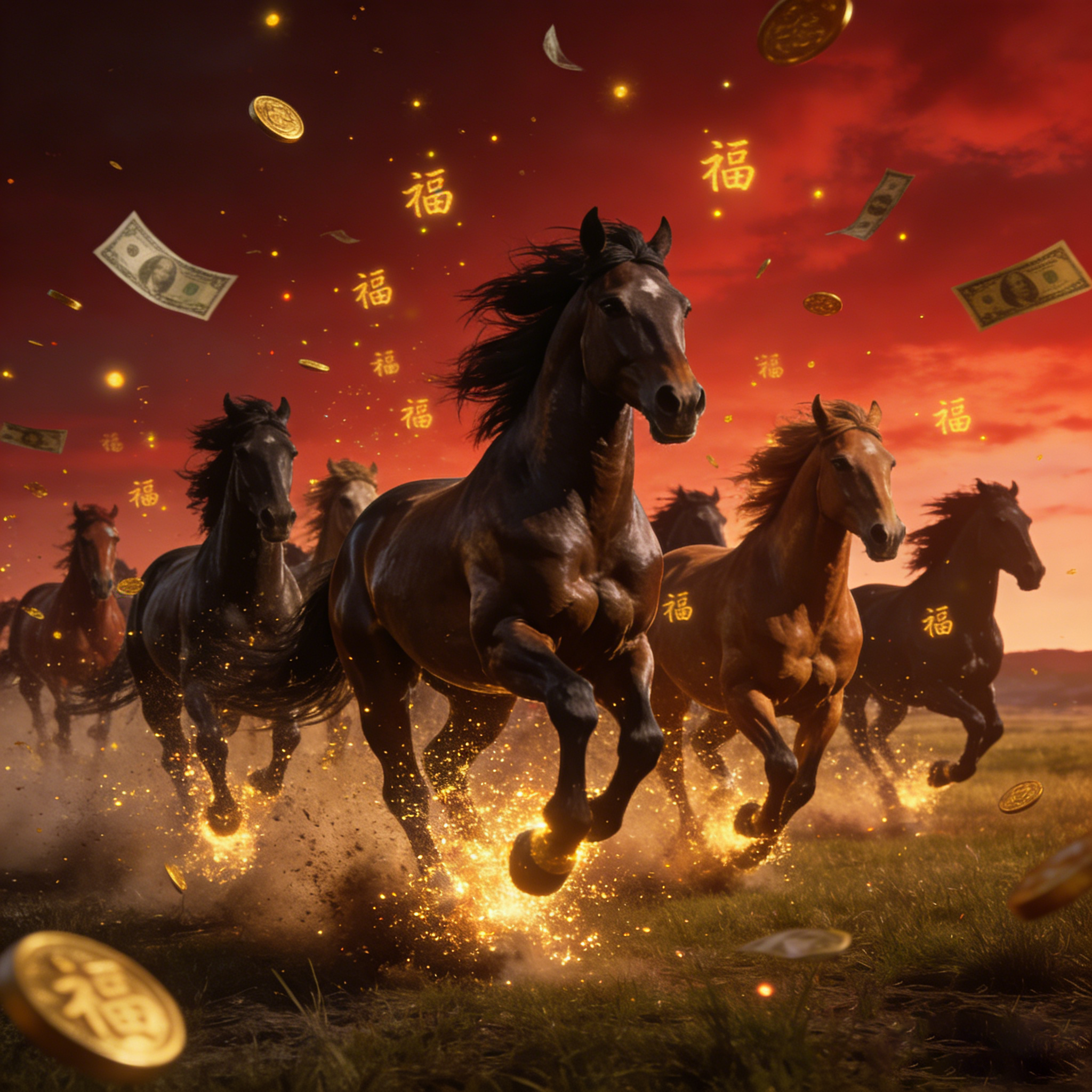 万马奔腾福